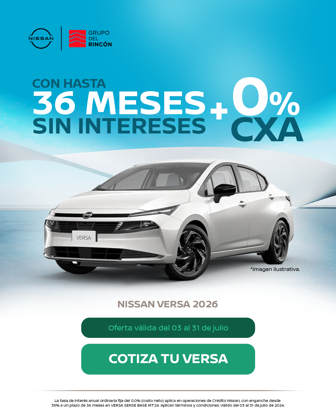 NUEVO NISSAN VERSA 2026