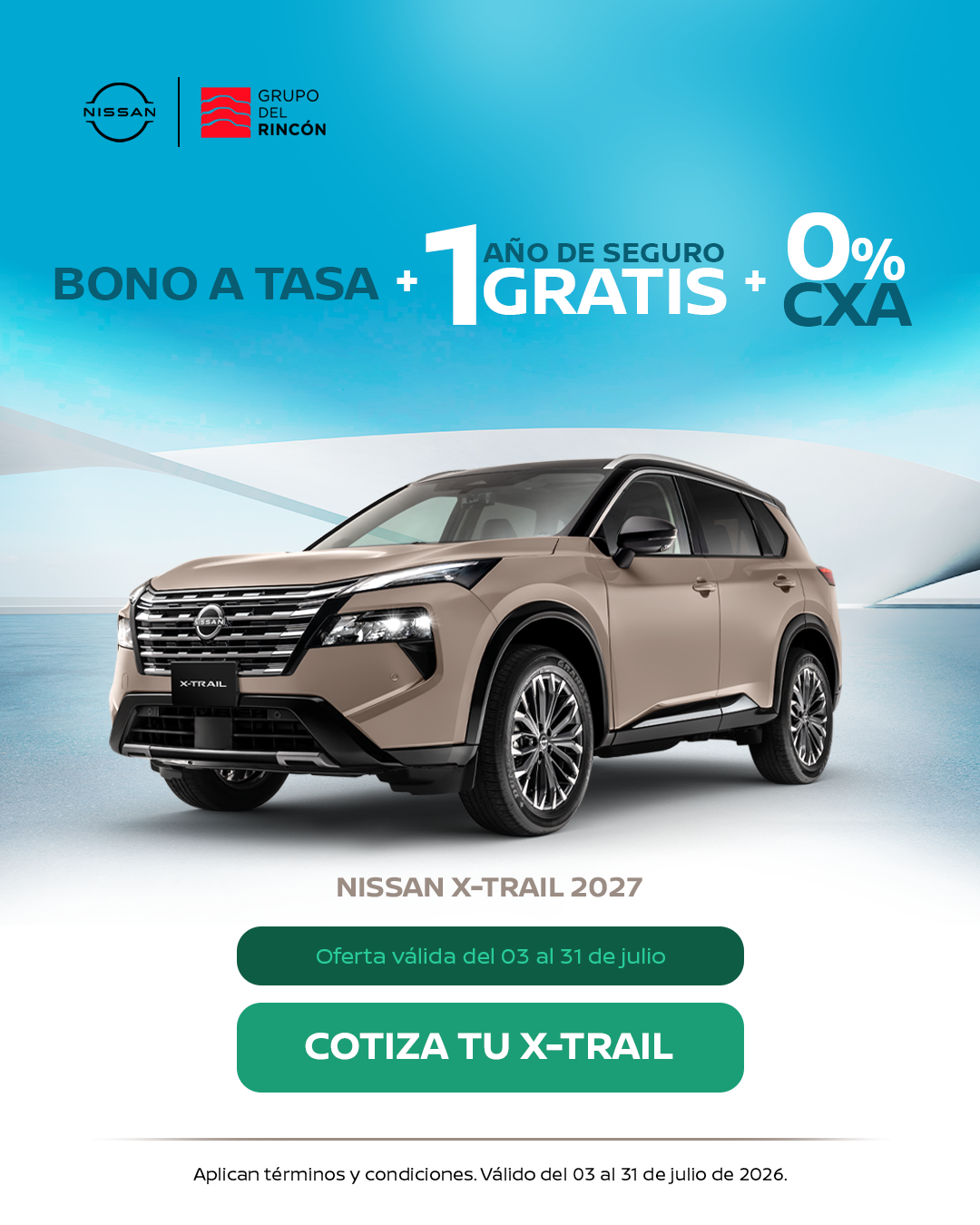 NUEVA NISSAN X-TRAIL 2027